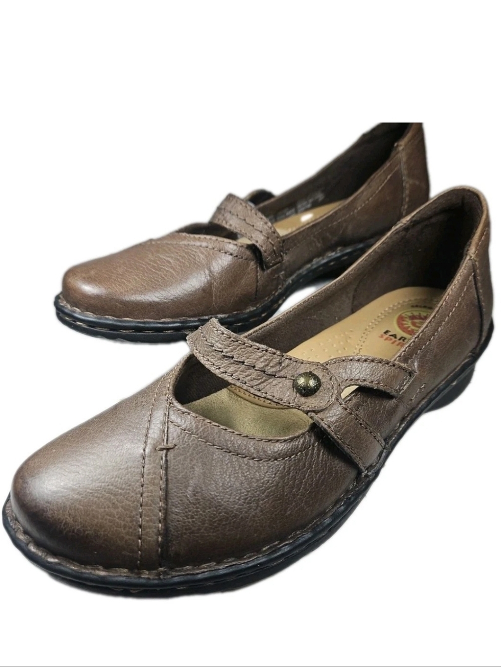 Earth Spirit Enid 2000 Mary Jane Leather Loafer Brn Women Sz6  Cottage 90s[6E